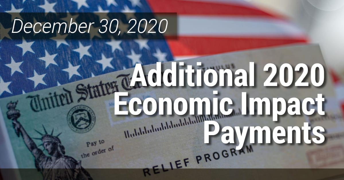 Additional 2020 Economic Impact Payments