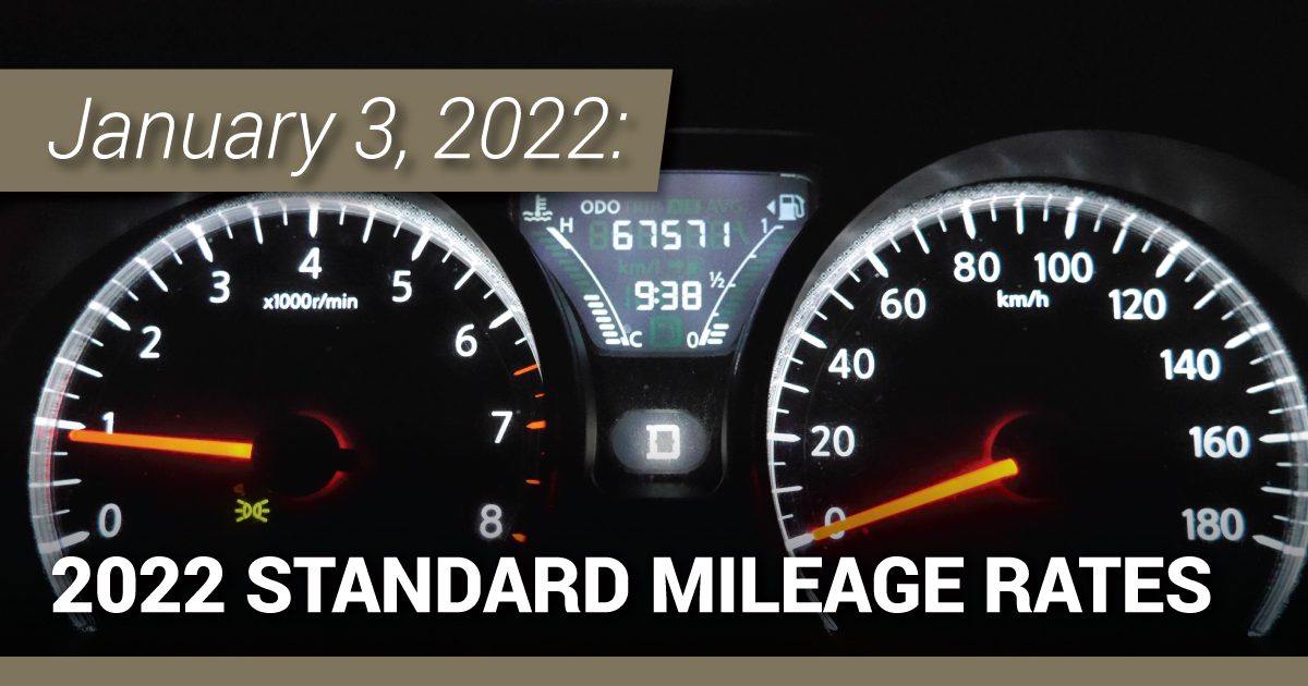 2022 Standard Mileage Rates