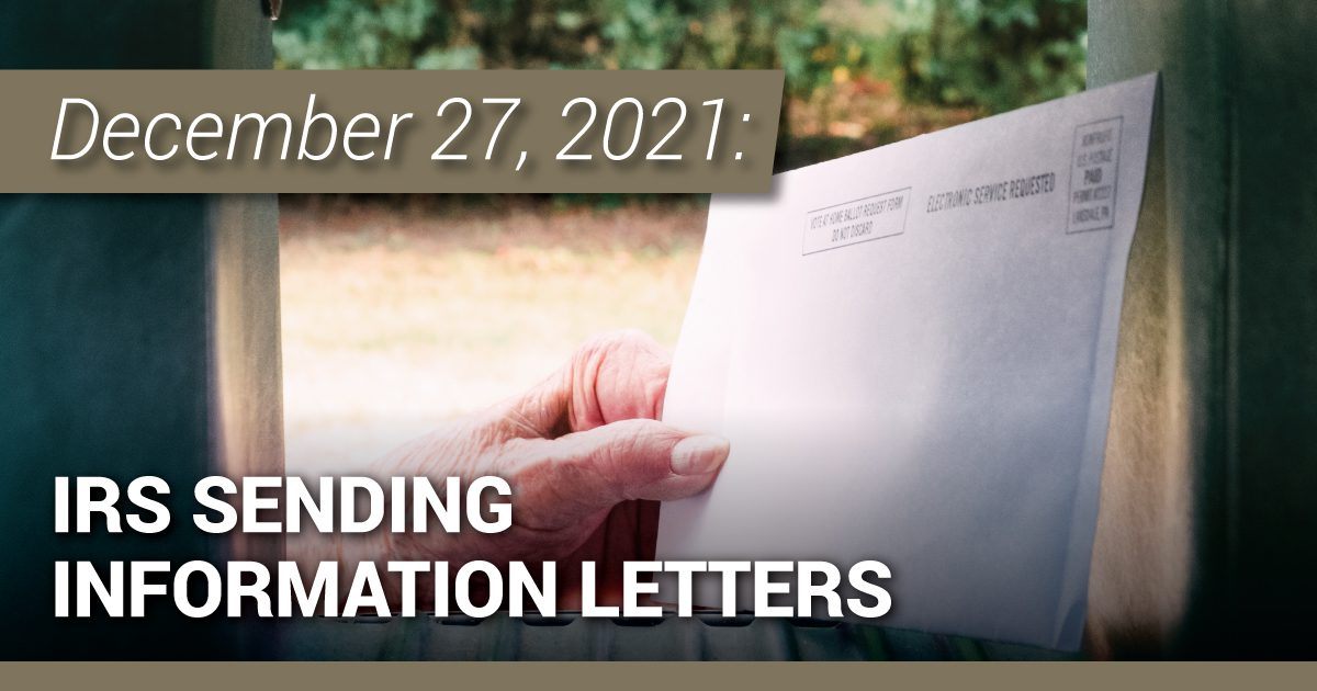 IRS Sending Information Letters