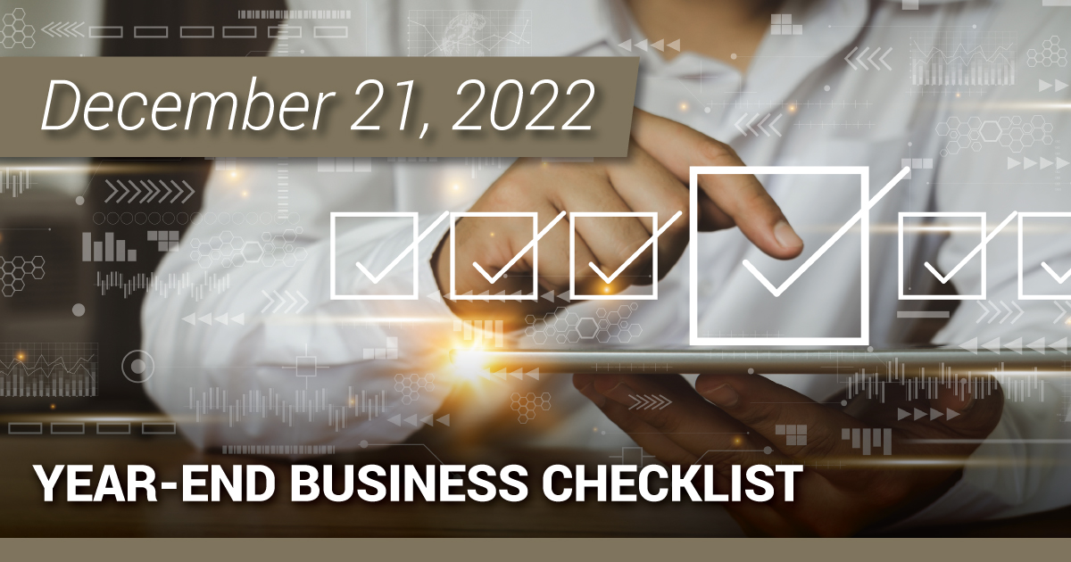 Year-End Business Checklist