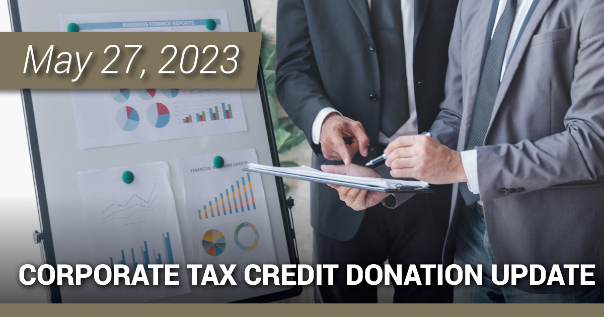 Corporate Tax Credit Donation Update